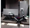 Dvojitý držiak na monitory 49 palcov, šedo-čierny RGB X-Arm Dual