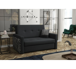 Rozkladacia pohovka Vivian Mel III čierna/zebra