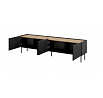 TV komoda ONDA 4D, čierna / dub artisan