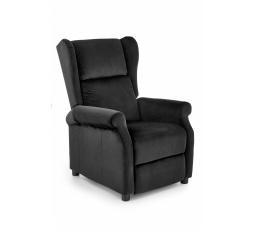 Polohovacie kreslo AGUSTIN 2, Čierna