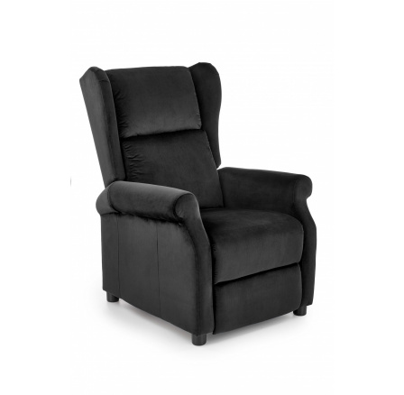 Polohovacie kreslo AGUSTIN 2, Čierna