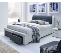 Posteľ CASSANDRA S 140, čiernobiela