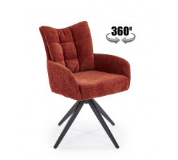 Jedálenská otočná stolička K540, Škoricová/Čierna