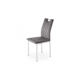 Stolička K578, sivá / strieborná