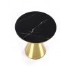 Konferenčný stolík TRIBECA, čierny mramor/zlatá