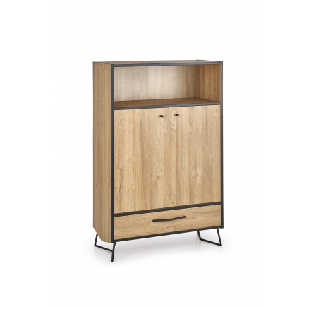 Komoda LOCKHEED KM3, dub grandson/čierna