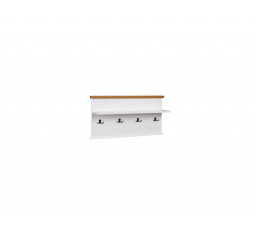 Panel s vešiakmi GALINEO 03 Biela+Prírodný dub