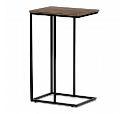 Odkladací stôl, MDF doska, dekor staré drevo, čierny kov