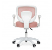 Dětská židle, výškově nastavitelná, růžová síťovina, KA-K1062 PINK