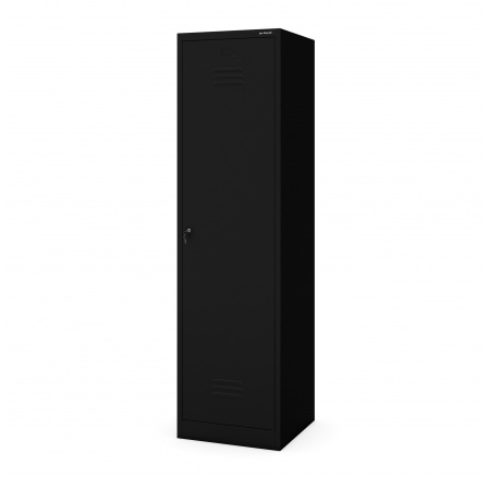 Kovová upratovacia skriňa AGNEST, 500 x 1850 500 mm, čierna Kovová upratovacia skriňa AGNEST, 500 x 1850 500 mm, čierna