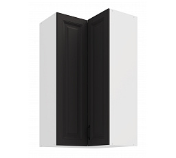 Horní rohová skříňka STELLO - 60x60 GN-108 2F (90°), Bílá/Grafit