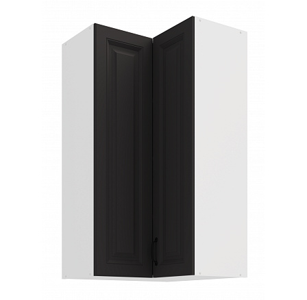 Horní rohová skříňka STELLO - 60x60 GN-108 2F (90°), Bílá/Grafit