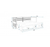 Posteľ Hermes 200 x 80 biela