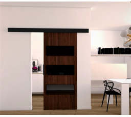 Posuvné dvere STANDART MIX E90, Wenge/čierna