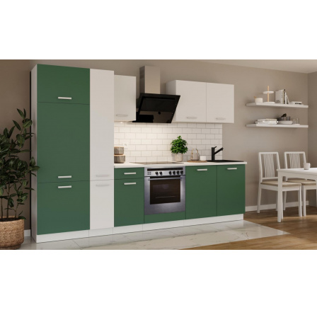 Kuchynská linka Todor 290 zelená/biela + PD 200 biela