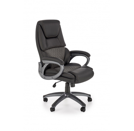 Kancelárske kreslo STEVEN, čierne / popolavo sivé