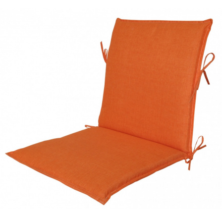 Vankúš pre záhradné kreslo UNI s nízkym operadlom - oranžová látka