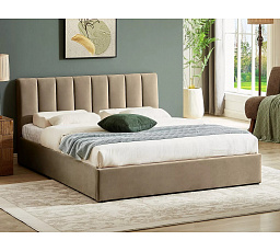 Posteľ s úložným priestorom MONTREAL VELVET 140x200 cm, Béžový Bluvel 28