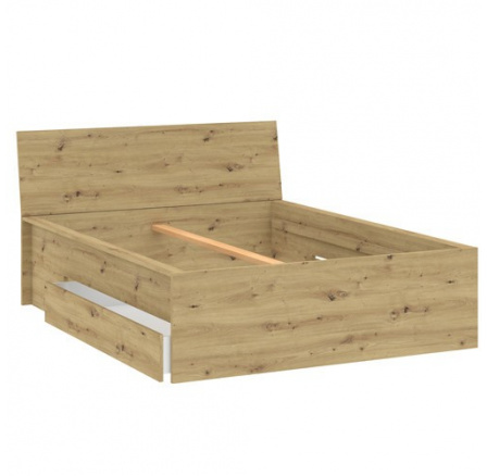 Posteľ BASIT 1S, Dub Artisan