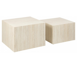 Sada 2 konferenčných stolíkov Dice béžové