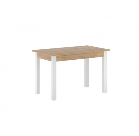 Rozkladací stôl dub zlatý craft/biely 67x120160 ST22-FXJG