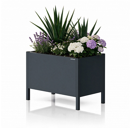 Kryt na kvetináč kovový veľký antracitový: DAISY 500 x 400 x 300 mm Kryt na kvetináč kovový veľký antracitový: DAISY 500 x 400 x 300 mm