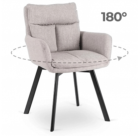 Otočná stolička CORTADO Sivá