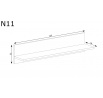 Polica NATURAL N11 Ribbeck