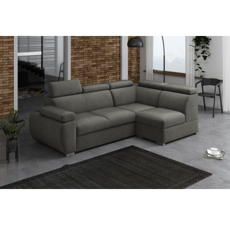 Rohová sedacia súprava Bodie VII pravá sivá