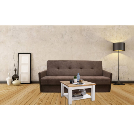 Pohovka Majka zvýšená hnedá strana 5 cm