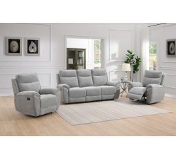 Kožená rozkladacia sedacia súprava Rambis 3+1+1 latte