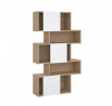 Regál PENTA 738, Jackson hickory/Biely lesk