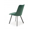 Jedálenská stolička K450, zelený Bluvel/čierna