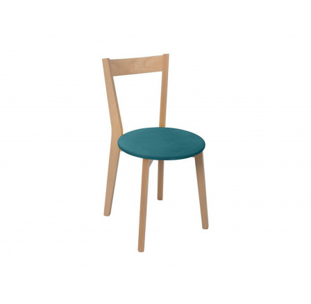 stolička IKKA dub sonoma/tyrkysová (TX069/Modone 9704 tyrkysová)