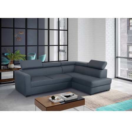 MADRID 2 nový - pravý 3F- OTMBK sed.sada tkanín MILOS 76 sivomodrá kolekcia "CL" (K250)