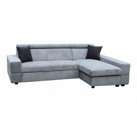 CAIRO NOVINKA - Ľavá - rohová sedacia súprava, látka GREY Aragon 93 -(2balenia) kolekcia "FE" (K250)NOVÁ LÁTKA