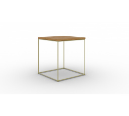 Stolík kávový Adina Zlatý+Dub Lancelot