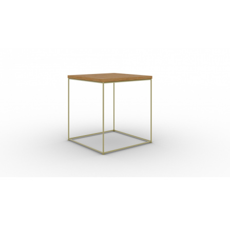 Stolík kávový Adina Zlatý+Dub Lancelot