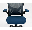 Kancelárske kreslo Q-333, Sivá/Modrá