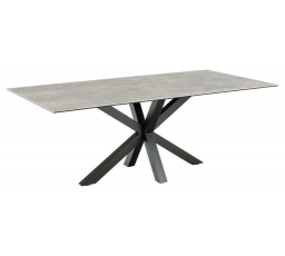 Stôl Heaven 200cm sivý/čierny