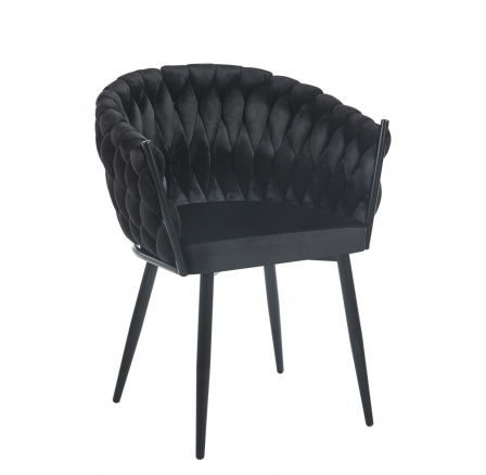 Stolička velvet čierna K7-FX Stolička velvet čierna K7-FX
