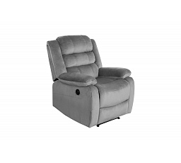 Elektricky polohovateľné relaxačné kreslo velvet šedé FR7-FXJG