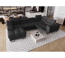 Rohová sedacia súprava ASPEN MAX II, relax 198x350x170 cm - pravá, voliteľný odtieň