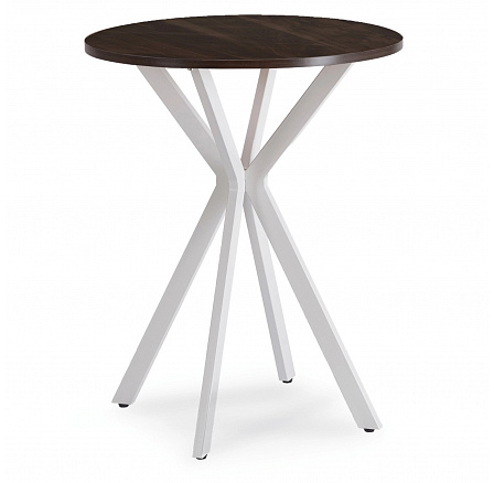 Stôl LAUREN 60 cm Orech/Biely