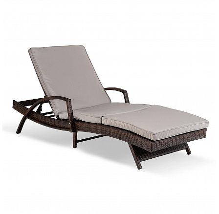 Záhradné kreslo FELIZ Hnedý/Šedý Technoratan