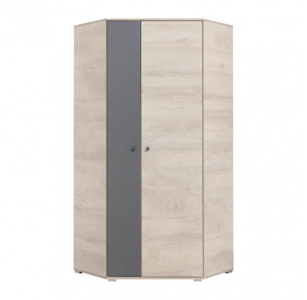 Rohová šatníková skriňa DELTA - DL2