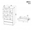 Regál ARCA AR4, Biela arktická