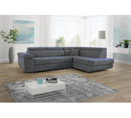 Rohová sedacia súprava Lyra - P - sivá