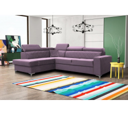 Rohová sedacia súprava Silk L fialová