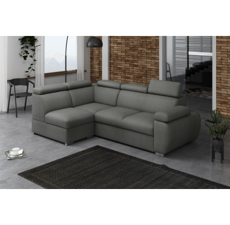 Rohová sedacia súprava Bodie VII ľavá sivá